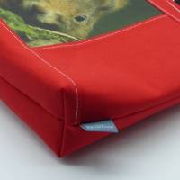 Kindergartentasche 'Eichifred' in Rot, Tasche mit Eichhörnchen, echte Fotografie, individualisierbar Bild 5