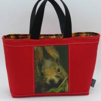 Kindergartentasche 'Eichifred' in Rot, Tasche mit Eichhörnchen, echte Fotografie, individualisierbar Bild 6