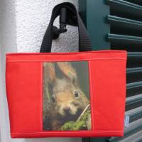 Kindergartentasche 'Eichifred' in Rot, Tasche mit Eichhörnchen, echte Fotografie, individualisierbar Bild 8