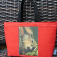 Kindergartentasche 'Eichifred' in Rot, Tasche mit Eichhörnchen, echte Fotografie, individualisierbar Bild 9