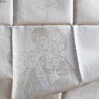 Antike Leinenhandtücher mit Motiv, MG, Segenspruch 'Behüt dich Gott', Leinen Handtuch Trockentuch Geschirrtuch Bild 3