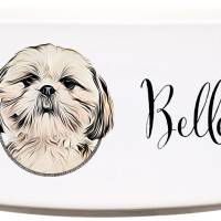 Keramik Futternapf SHIH TZU ︎ personalisiert ︎ Hundenapf mit Name Bild 1