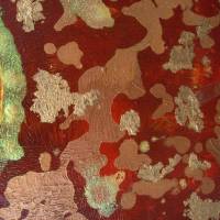 Acrylbild UNIVERSUM ORANGE Acrylmalerei Gemälde abstrakte Kunst Wanddekoration auf einem Keilrahmen Bild 5