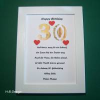 Geldgeschenk zum runden Geburtstag in Bilderrahmen eingefasst, Geschenk, 40 Jahre, Geld verschenken mit Spruch Bild 2