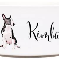 Keramik Futternapf BULLTERRIER ︎ personalisiert ︎ Hundenapf mit Name Bild 1