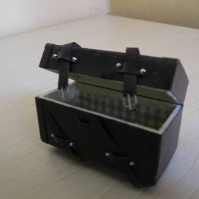 Miniatur Reisen Koffer -  Dekoration im Puppenhaus oder zum Basteln für den Feengarten