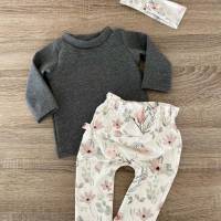 Baby Set Sweater mit Hose und Stirnband Gr. 68 Bild 4
