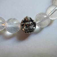 Bergkristall, 925er Silberelemente, Edelsteinarmband, Armbänder, Unikat, Kristallgrotte Bild 2