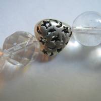 Bergkristall, 925er Silberelemente, Edelsteinarmband, Armbänder, Unikat, Kristallgrotte Bild 3