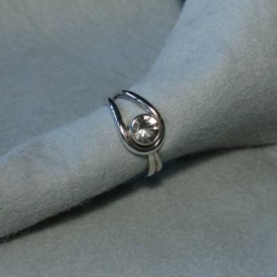 Schlaufenring mit Prasiolith