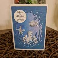 Geburtstagskarte - Meerestiere - Fische - Seestern Bild 2