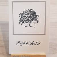 Trauerkarte: Herzliches Beileid ~ Baum ~ 10,5 x 14,85 cm Bild 1