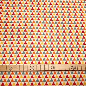 Stoff Dreiecke - rohweiß - 8,00 EUR/m - 100% Baumwolle - Patchwork Bild 2