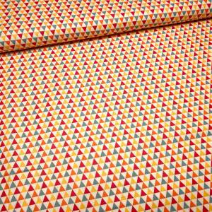 Stoff Dreiecke - rohweiß - 8,00 EUR/m - 100% Baumwolle - Patchwork Bild 4