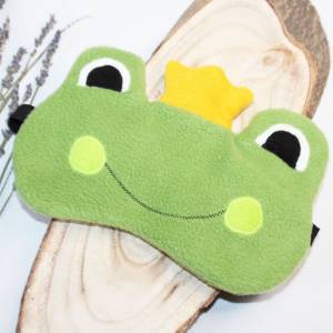 Schlafmaske, Schlafbrille Frosch Froschkönig frauen kinder unisex Reise-Zubehör Reise-Accessoire Spa-maske Augenbinde Bild 1