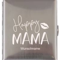 Zigarettenetui Happy Mama Kußmund und mit Name personalisierbar Bild 1