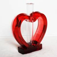 Vase "Herzklopfen", resinart Bild 3