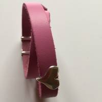 Leder Wickelarmband "Pink" Bild 4