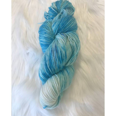 Sockenwolle handgefärbt, 6-fädig, 150g