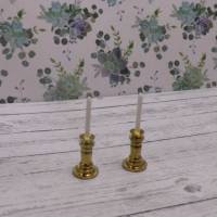 Miniatur Kerzenleuchter Kerzenhalter  zur Dekoration oder zum Basteln für Geschenke oder Puppenhaus Bild 2