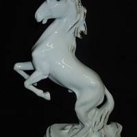 Karl ENS Porzellan Figurine steigendes Pferd , Wallach, Hengst ab 1919 Bild 2