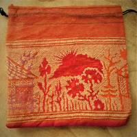 10x Schmucksäckchen aus indischen Sari-Stoffen, ca.13x14 cm Bild 3