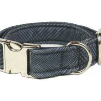 Halsband Softshell »Highland blue« aus der Halsbandmanufaktur von dogs & paw Bild 1