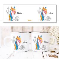 Geschenke für Pferdeliebhaber, personalisierte Tasse Pferd, Geschenke für  Pferdemädchen Bild 3