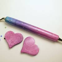 Diamond painting pen "metallic shine pinklilablau" mit 2 Metallaufsätzen plus 2 Mindermagnete Bild 1