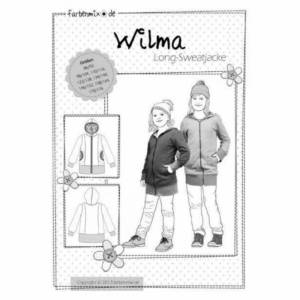 Wilma - Long-Sweatjacke - Papierschnittmuster - farbenmix Bild 1