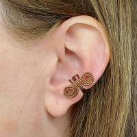 Ear Cuff klein Antikbronze Spirale beidseitig tragbar Ohrklemme Ohrmanschette Ohrschmuck Fakepiercing Bild 1