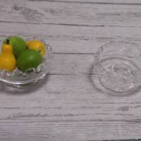 Miniatur Schale mit Obst gefüllt - zur Dekoration oder zum Basteln - Puppenhaus Bild 3