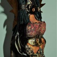 Engelsfigur STEAMPUNK-TINE Steampunk Gothic Dekoration Verrückter Engel Skulptur Upcycling Halloweendeko Bild 10
