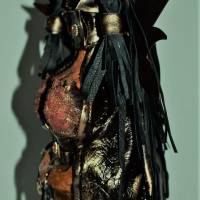 Engelsfigur STEAMPUNK-TINE Steampunk Gothic Dekoration Verrückter Engel Skulptur Upcycling Halloweendeko Bild 5