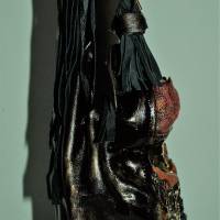 Engelsfigur STEAMPUNK-TINE Steampunk Gothic Dekoration Verrückter Engel Skulptur Upcycling Halloweendeko Bild 9