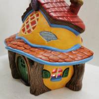 Hasen Haus aus Keramik zum Beleuchten Bild 2