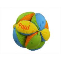 personalisierter Greifball mit Rassel, bunt Bild 1