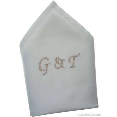Stoffservietten Initialen Monogramm