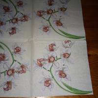 1 Serviette - Orchideen - zum Basteln Bild 1