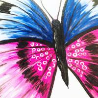 Schmetterling Butterfly handgemalt - Einzelstück, 40x30cm Bild 2