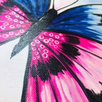 Schmetterling Butterfly handgemalt - Einzelstück, 40x30cm Bild 4