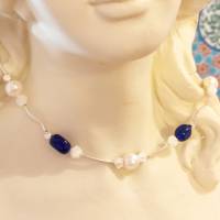 Edelstein Damenkette Perlenkette Bild 2