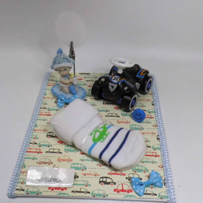 Geldgeschenk Geburt Taufe Jahrestag 1.Geburtstag Baby Junge -  Bube - mit Automotiven