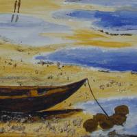 Acrylbild EBBE Acrylmalerei Gemälde Landschaftsbild Malerei auf einem Keilrahmen Bild 7