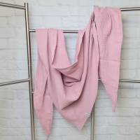 Dreieckstuch aus Musselinstoff, Musselintuch in rosa, leichter Schal, handmade von la piccola Antonella Bild 2