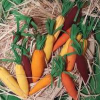 16 Karotten Osterdeko genäht Möhren Tischdeko Wurzeln Bild 3