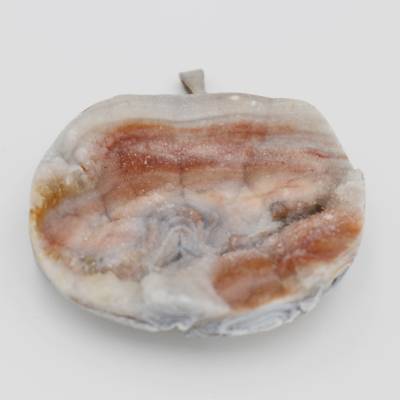 Chalcedon-Rosetten-Anhänger mit kleiner Silberschlaufe – Einzigartiger Edelstein-Schmuck