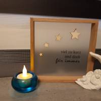 Geschenk für Sterneneltern, Andenken an ein Sternenkind, Trauergeschenk zur Beerdigung, Deko für Gedenkecke, individuel Bild 1