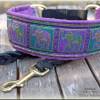 Halsband INDIA mit Zugstopp für Hunde, Elefant  Hundehalsband in verschiedenen Farben für den großen Hund Bild 1