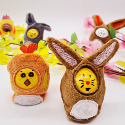 Stickdatei ITH Hase und Küken für Ostereier 10x10cm Rahmen